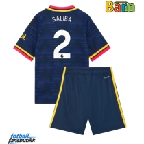 Arsenal William Saliba #2 Bortedraktsett Barn 2026-27 Kortermet (+ Korte bukser)